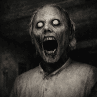 Horror images from the game Granny